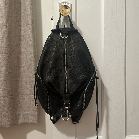 Rebecca Minkoff Julian Leather Backpack - Black